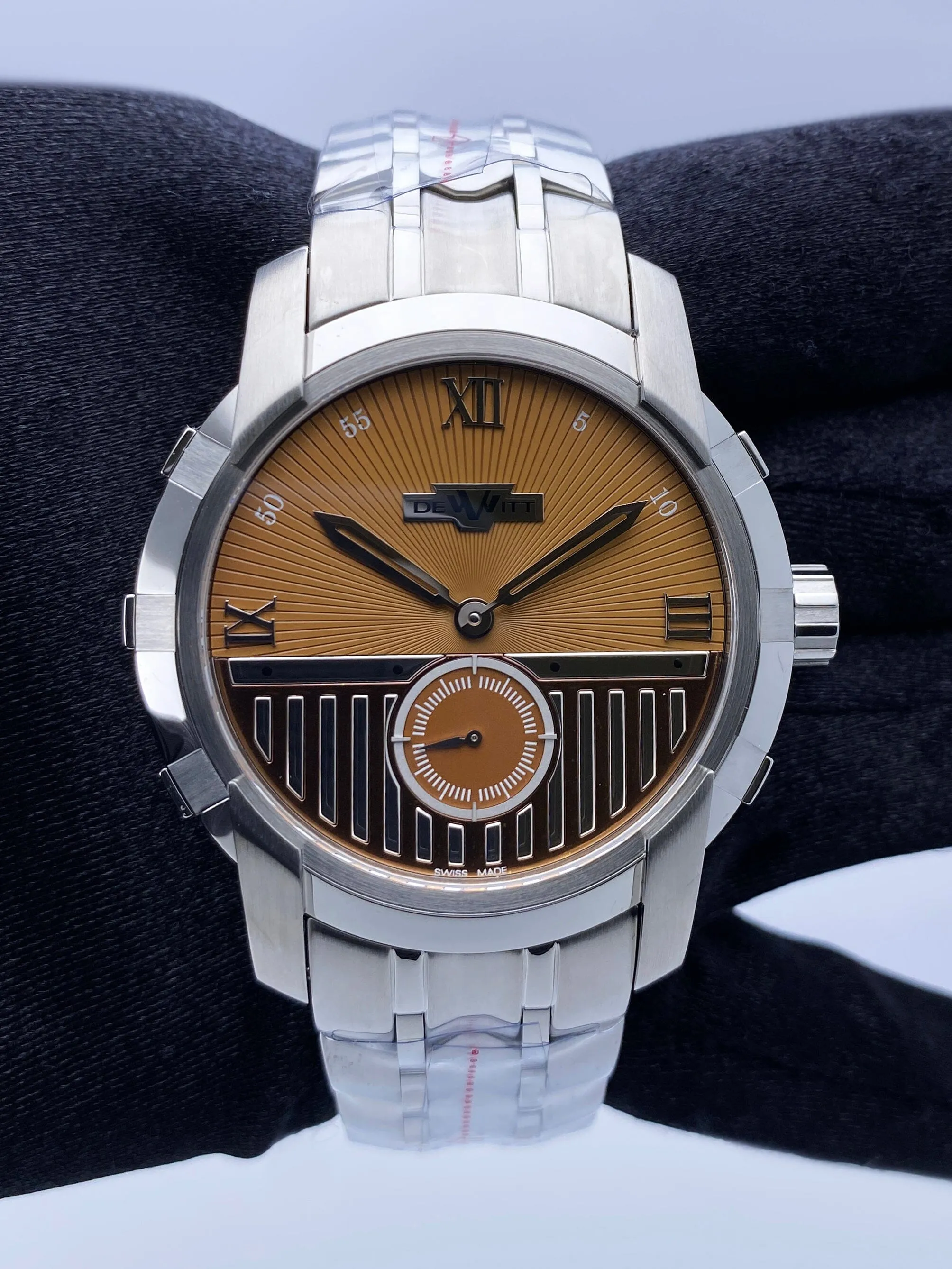 Dewitt Academia FTV.PTS.010.S Brown Dial Mens Watch Box Papers