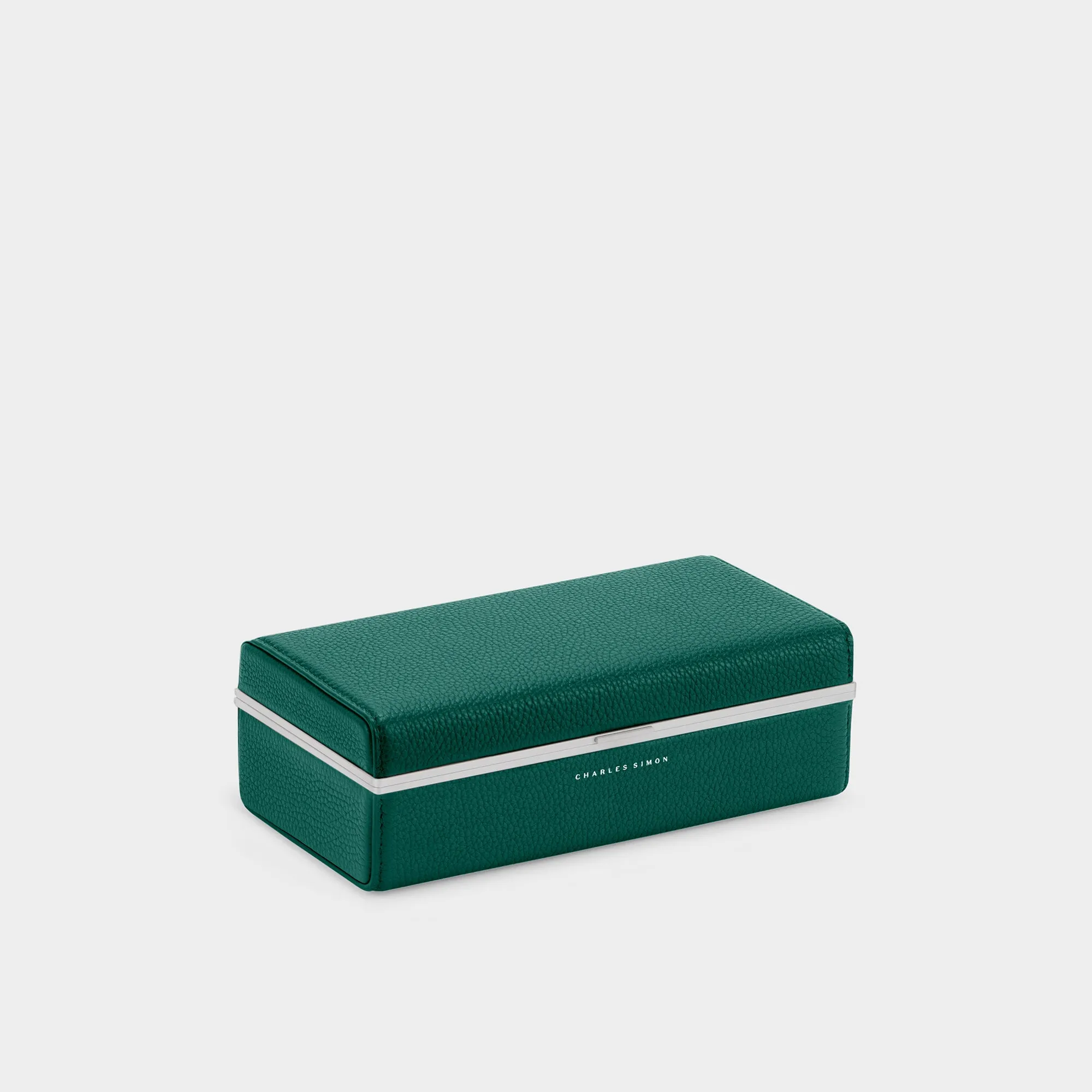EATON 3 WATCH CASE - EMERALD / GREY