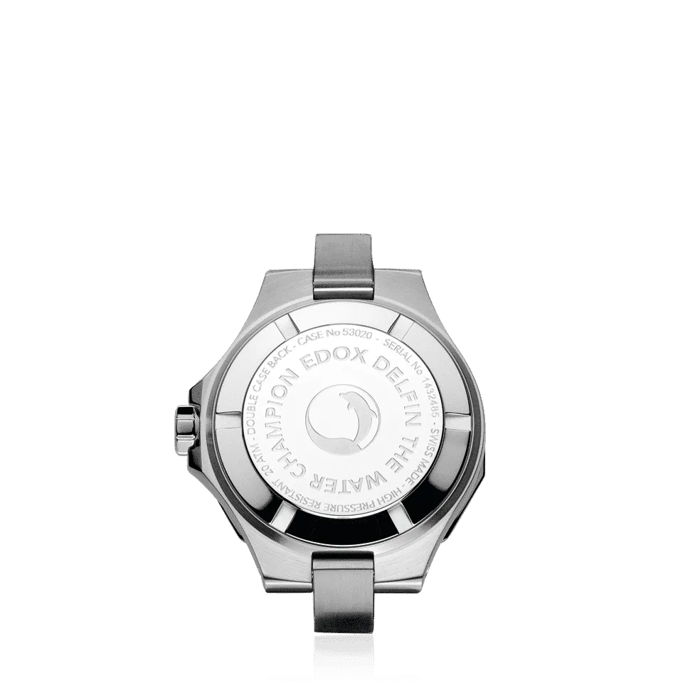EDOX SWISS MADE 53020-3M-NADN DELFIN THE ORIGINAL DIVER DATE LADY