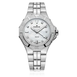 EDOX SWISS MADE 53020-3M-NADN DELFIN THE ORIGINAL DIVER DATE LADY