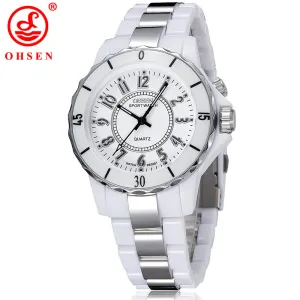 Fashion OHSEN Men's Women's Luxury Dress Wristwatch Waterproof Sports Watches Relogio 7 Multi-Color LED Light Clock Quartz Watch