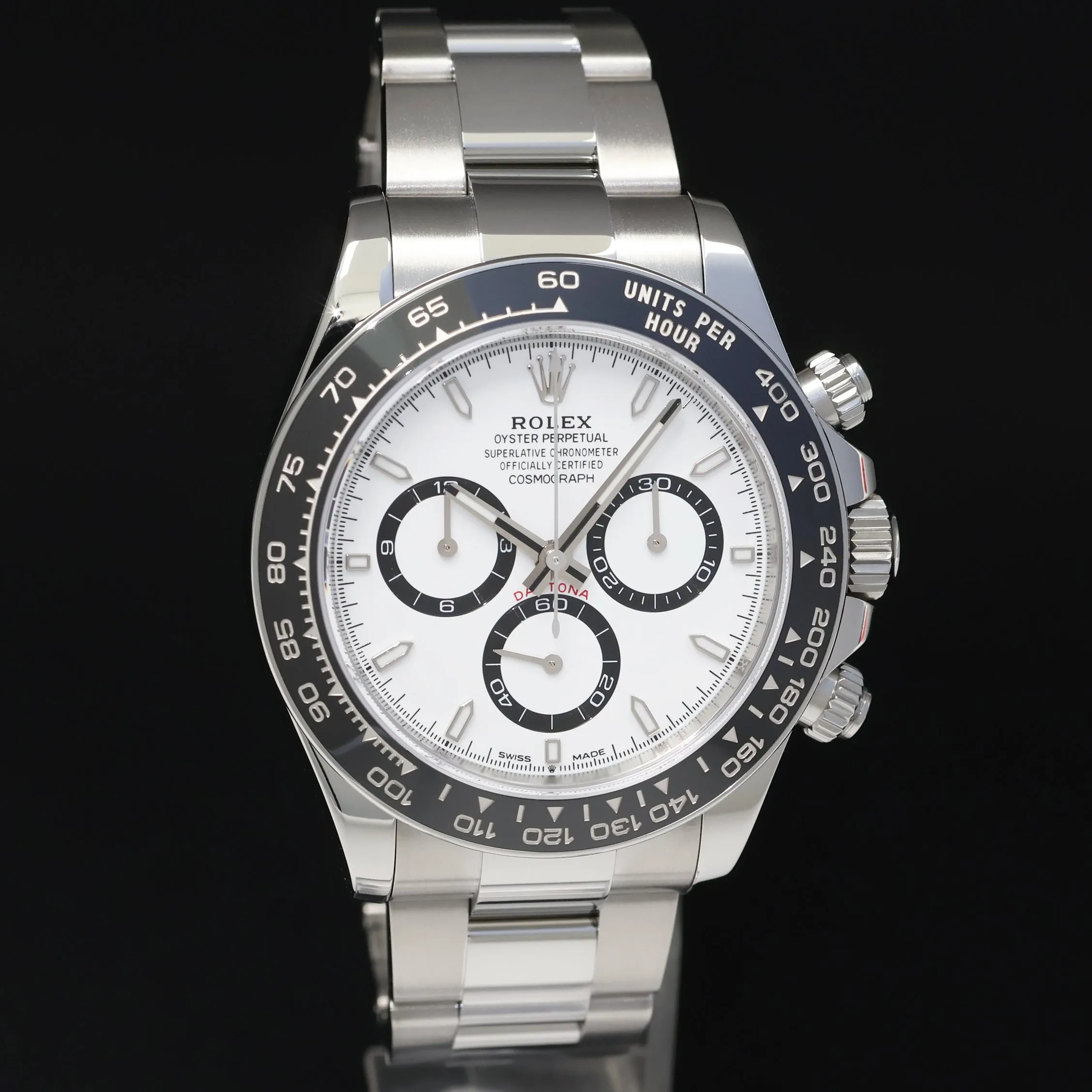 FEB 2025 NEW PAPERS Rolex Daytona 126500LN White Panda Ceramic Steel Watch Box