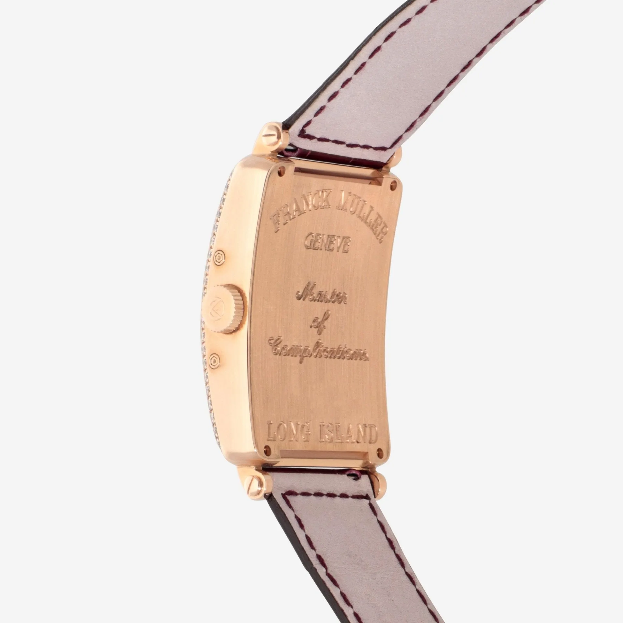 Franck Muller Long Island Master Calendar 18K Rose Gold Diamond Automatic Men’s Watch 1200MCLD