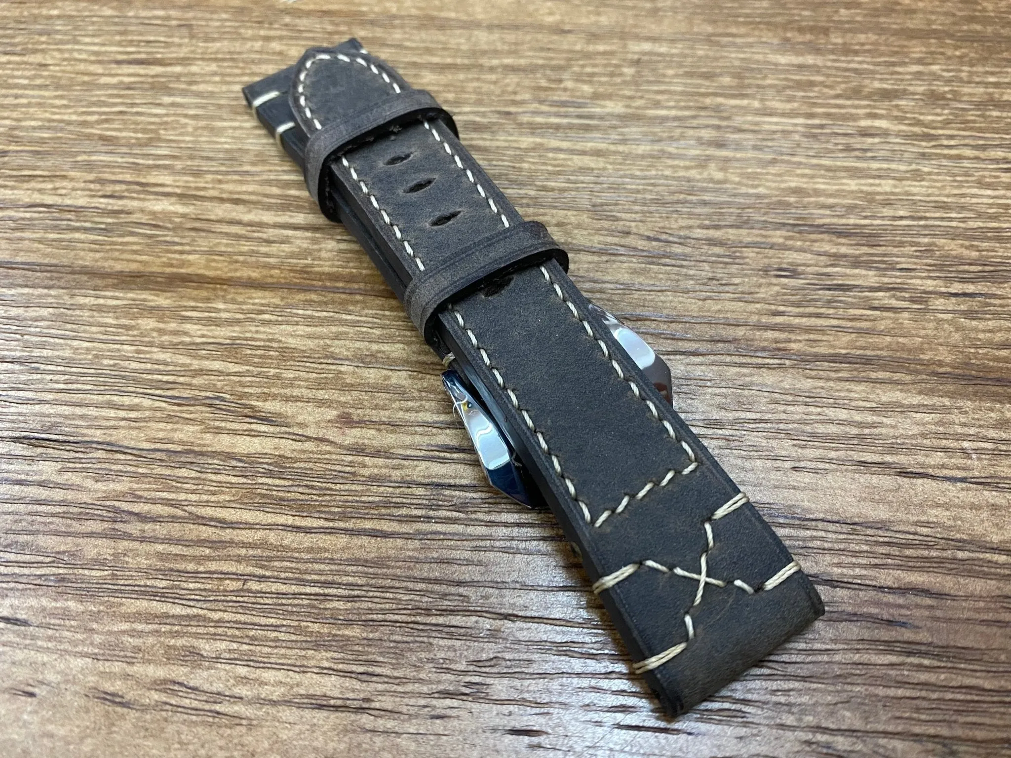 Genuine Leather Watch Strap 22mm, Vintage Brown Watch Band 21mm fit for Tudor Watches, Mens Wrist Watch Band, Husband Birthday Gift Ideas