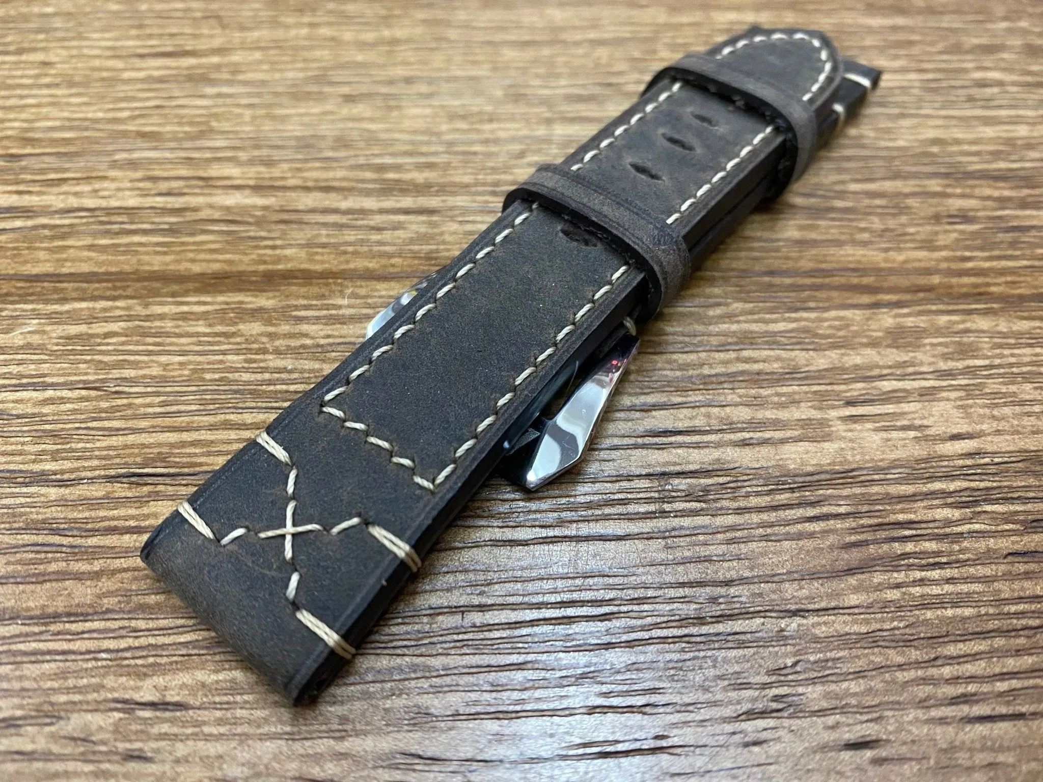 Genuine Leather Watch Strap 22mm, Vintage Brown Watch Band 21mm fit for Tudor Watches, Mens Wrist Watch Band, Husband Birthday Gift Ideas