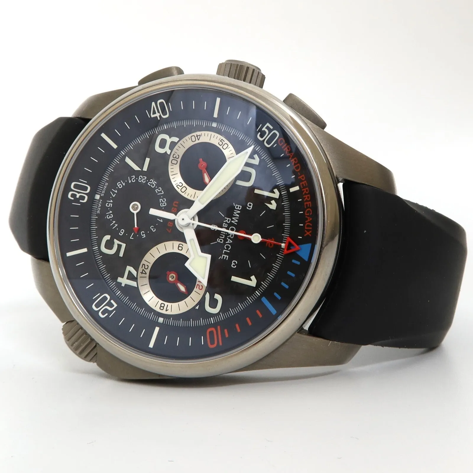 Girard Perregaux BMW Oracle Racing Chronograph Black Dial Titanium 43MM 49931