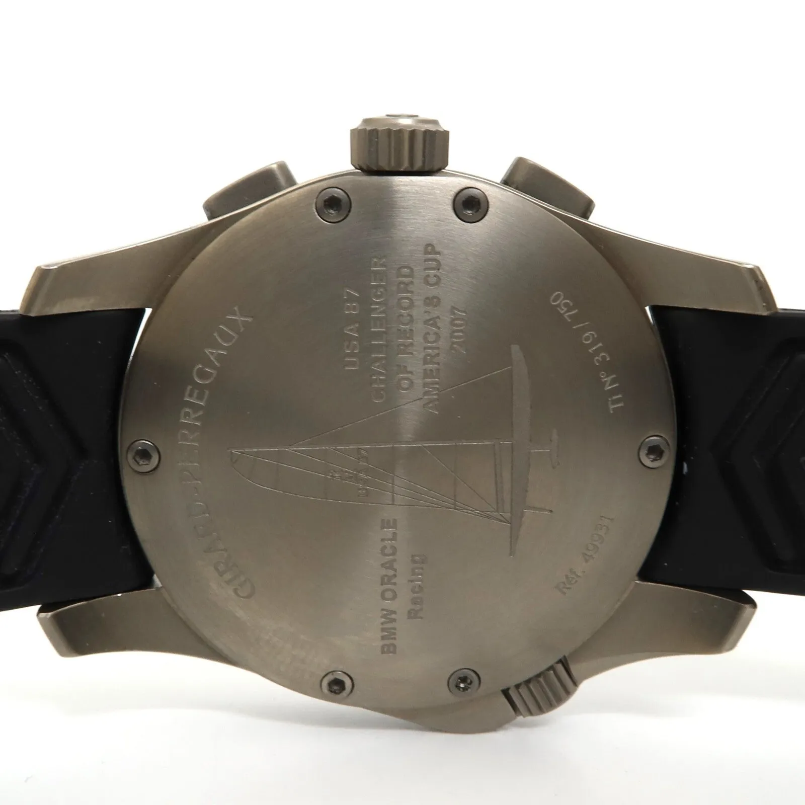 Girard Perregaux BMW Oracle Racing Chronograph Black Dial Titanium 43MM 49931