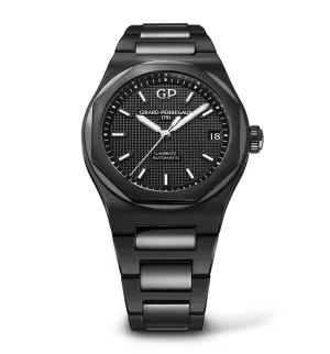 Girard-Perregaux Laureato 42mm Watch with Black Ceramic Bracelet