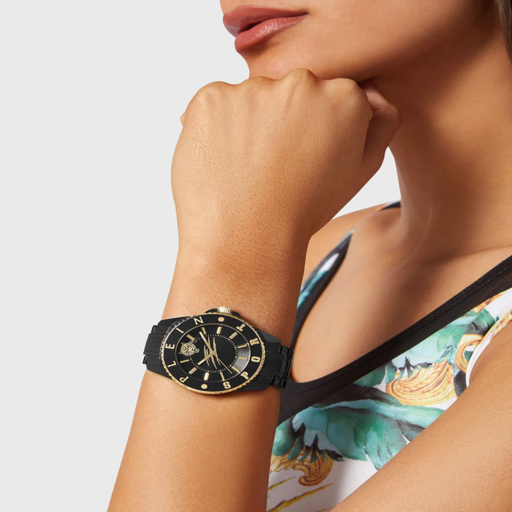 Glam Women Black Analog Stainless Steel Watch PSKBA1023