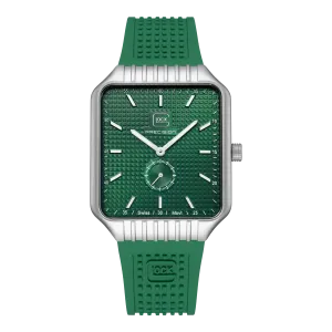 Glock Men's Stainless Steel Quartz Watch Silver & Green GW-5-1-24