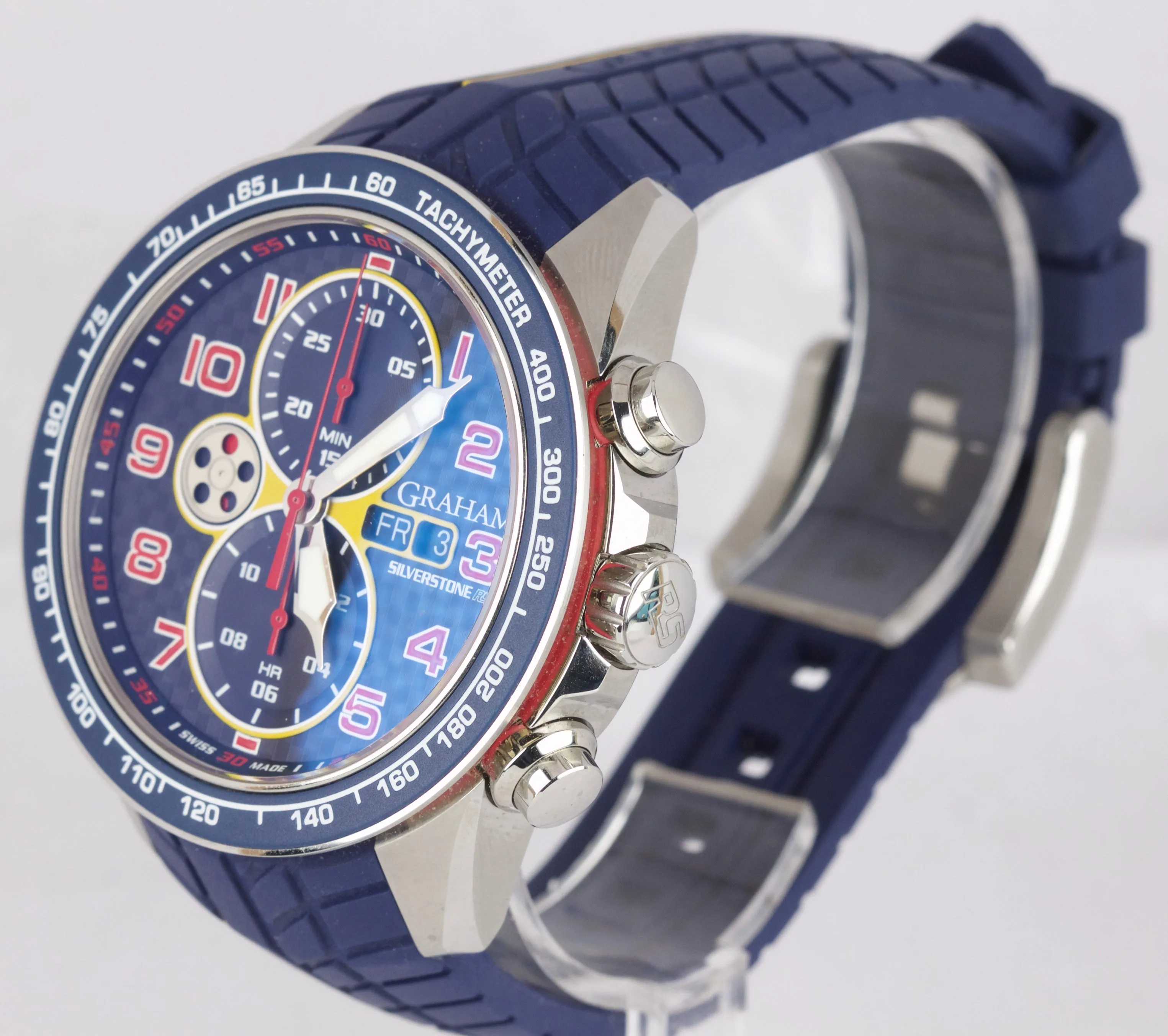 Graham Silverstone RS Racing Blue Automatic 46mm Chronograph 2STEA.U01A Watch