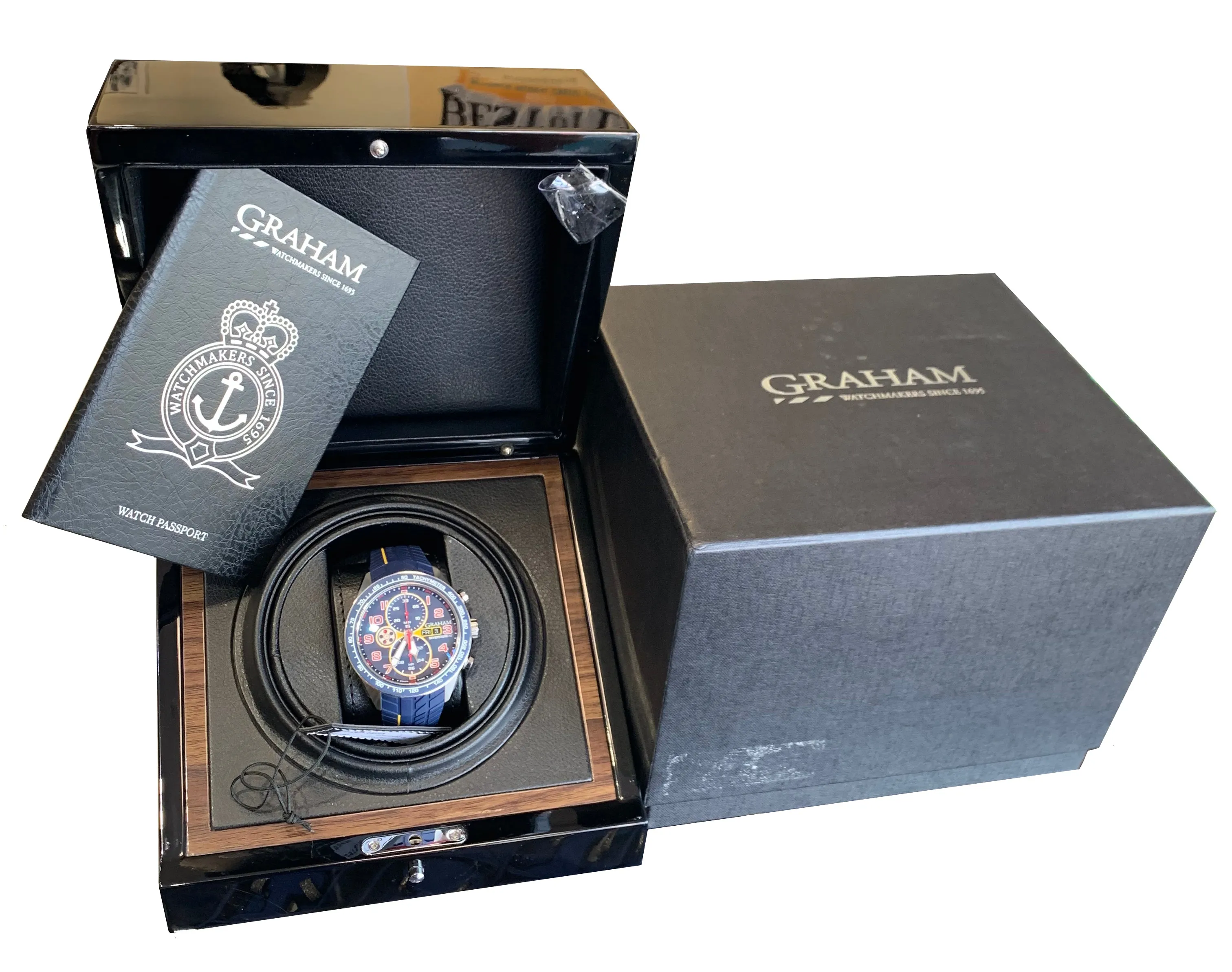 Graham Silverstone RS Racing Blue Automatic 46mm Chronograph 2STEA.U01A Watch