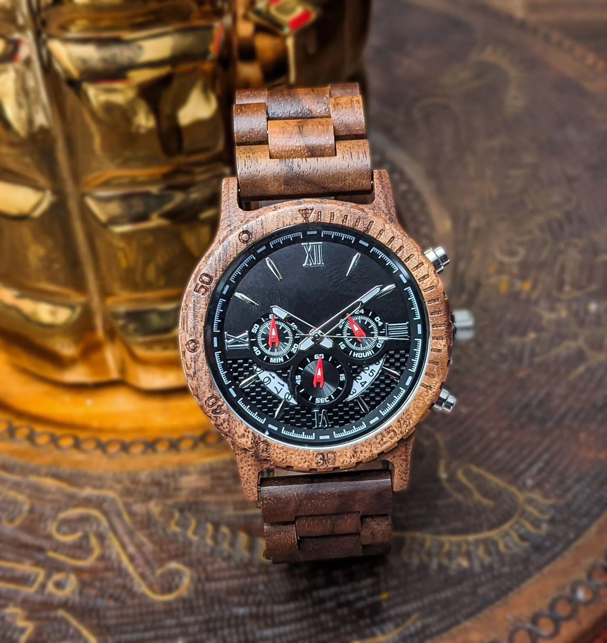 Groomsmen Set Of 9 Wooden Watch Walnut | Dulce