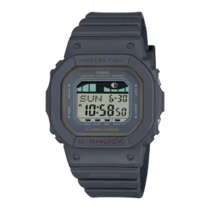 GShock Mid Size Dig LED, Moon, Tide Black Case Resin Band