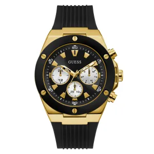 Guess Men's Watch Gold Tone Case Quartz