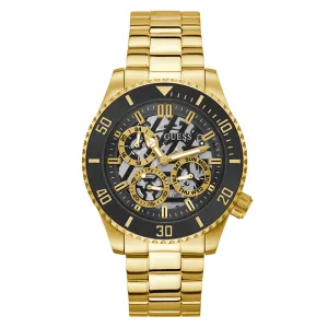 Guess Men's Watch Gold Tone Case Quartz