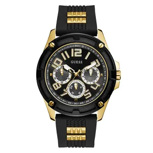 Guess Men's Watch Gold Tone Case Quartz