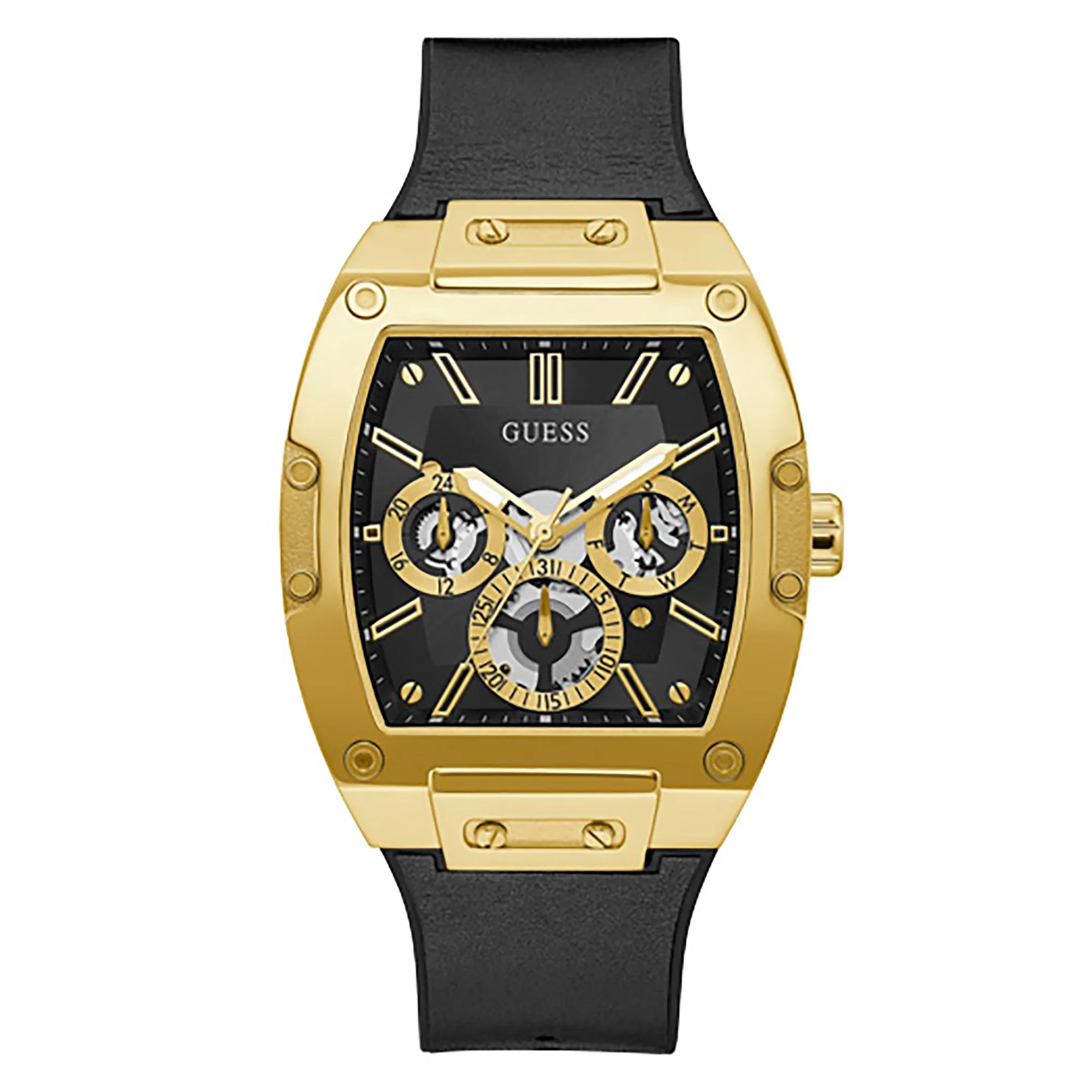 Guess Men's Watch Gold Tone Case Quartz