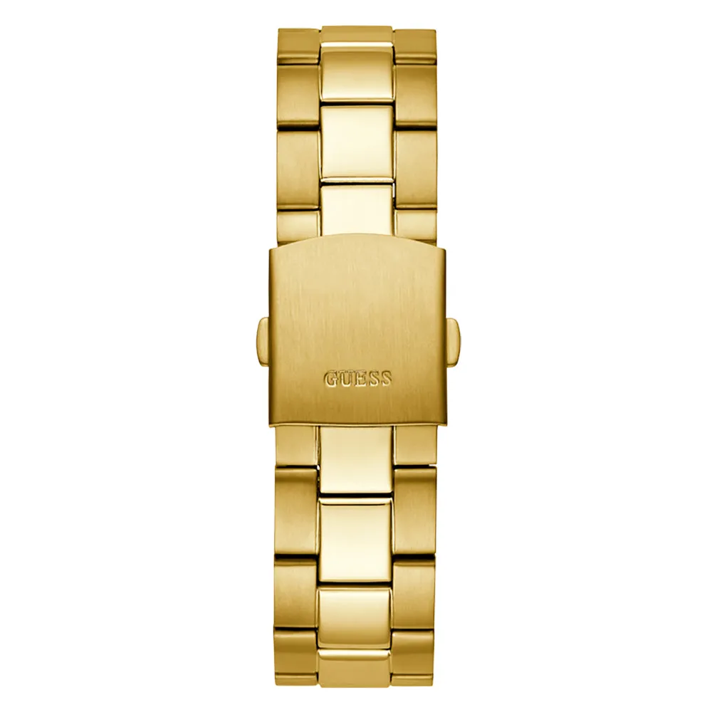 Guess Men's Watch Gold Tone Case Quartz