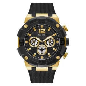 Guess Men's Watch Gold Tone Case Quartz