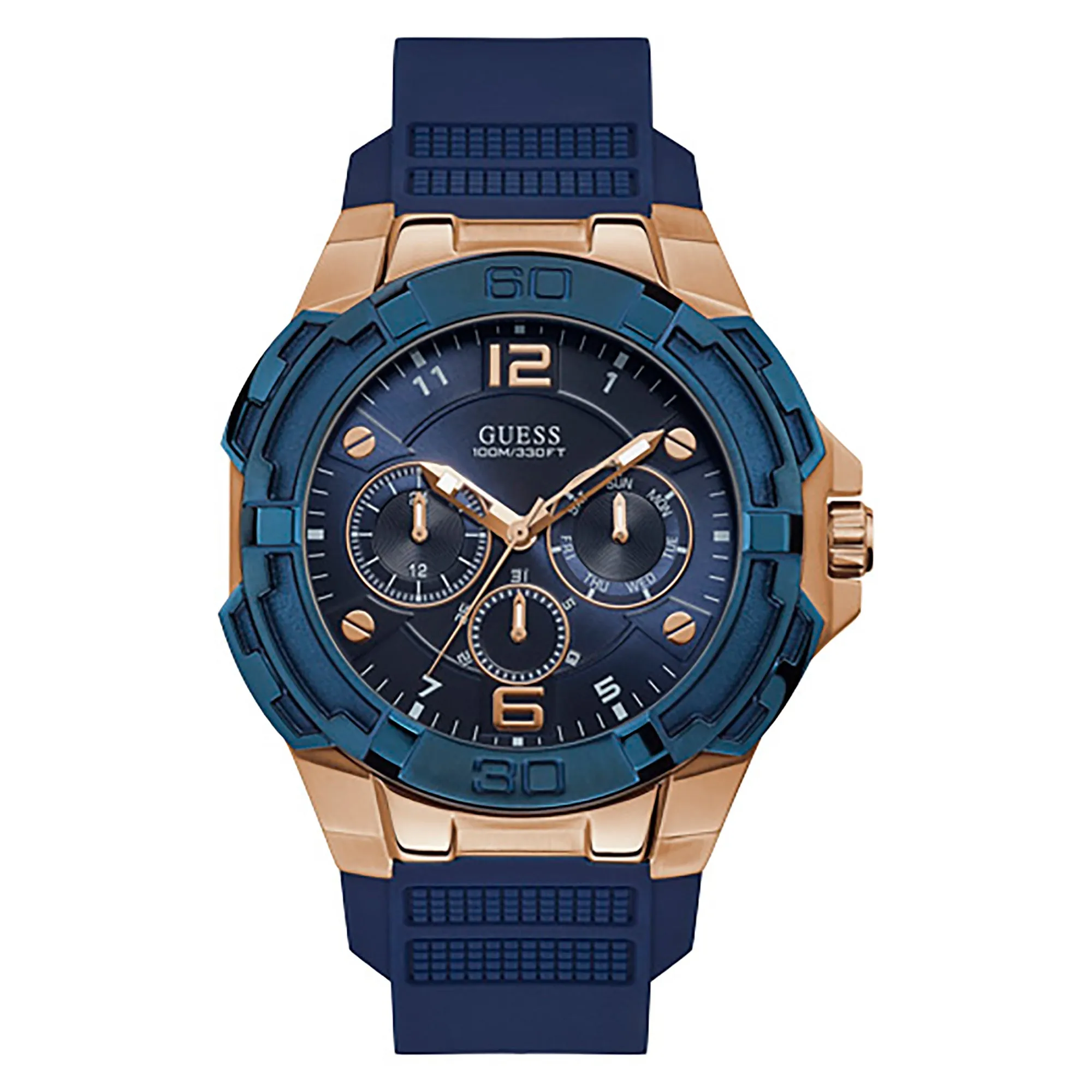 Guess Men's Watch Rose Gold Tone Case Quartz