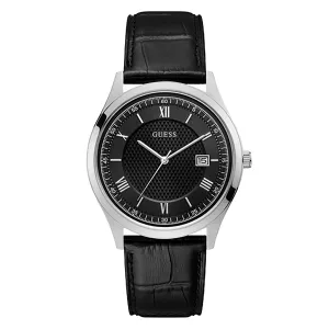 Guess Men's Watch Silver Tone Case Quartz