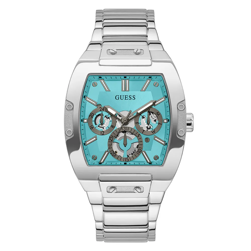 Guess Men's Watch Silver Tone Case Quartz