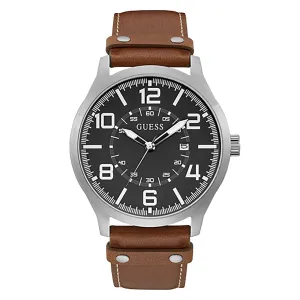 Guess Men's Watch Silver Tone Case Quartz