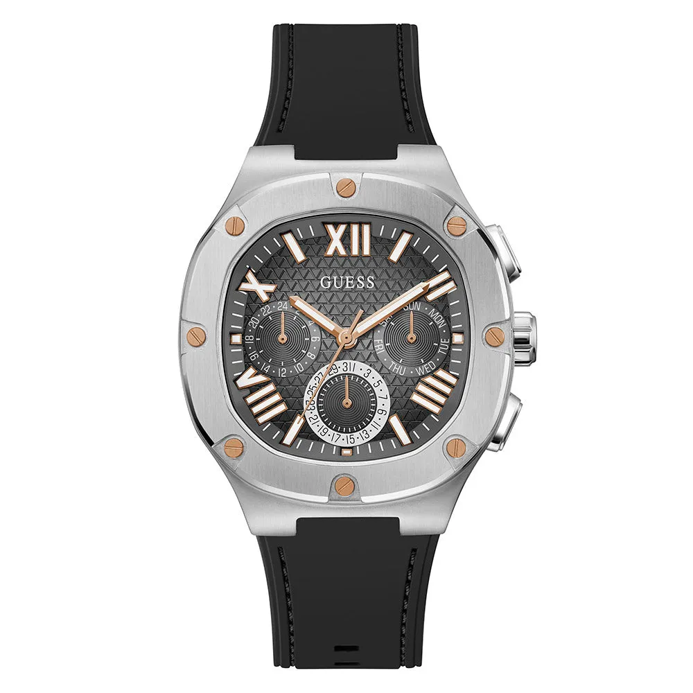 Guess Men's Watch Silver Tone Case Quartz