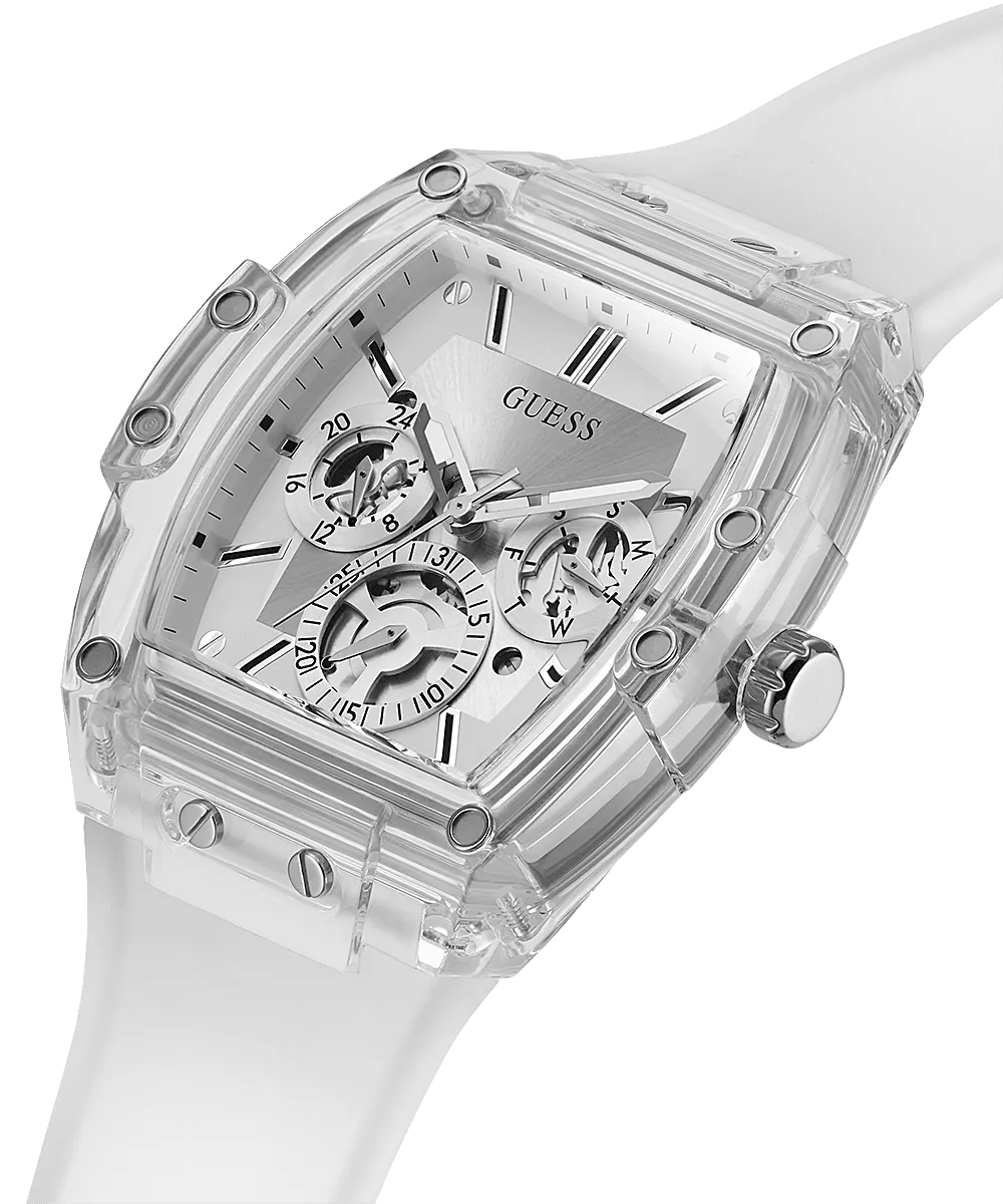 Guess Multi-function Clear PU Men's Watch GW0203G1