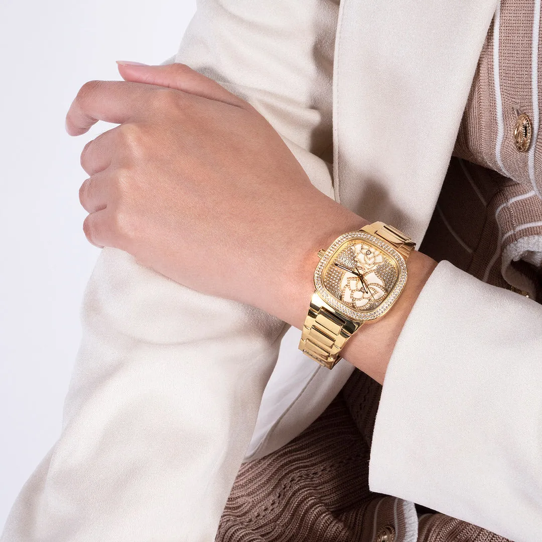 Guess Women's Watch Gold Tone Case Quartz