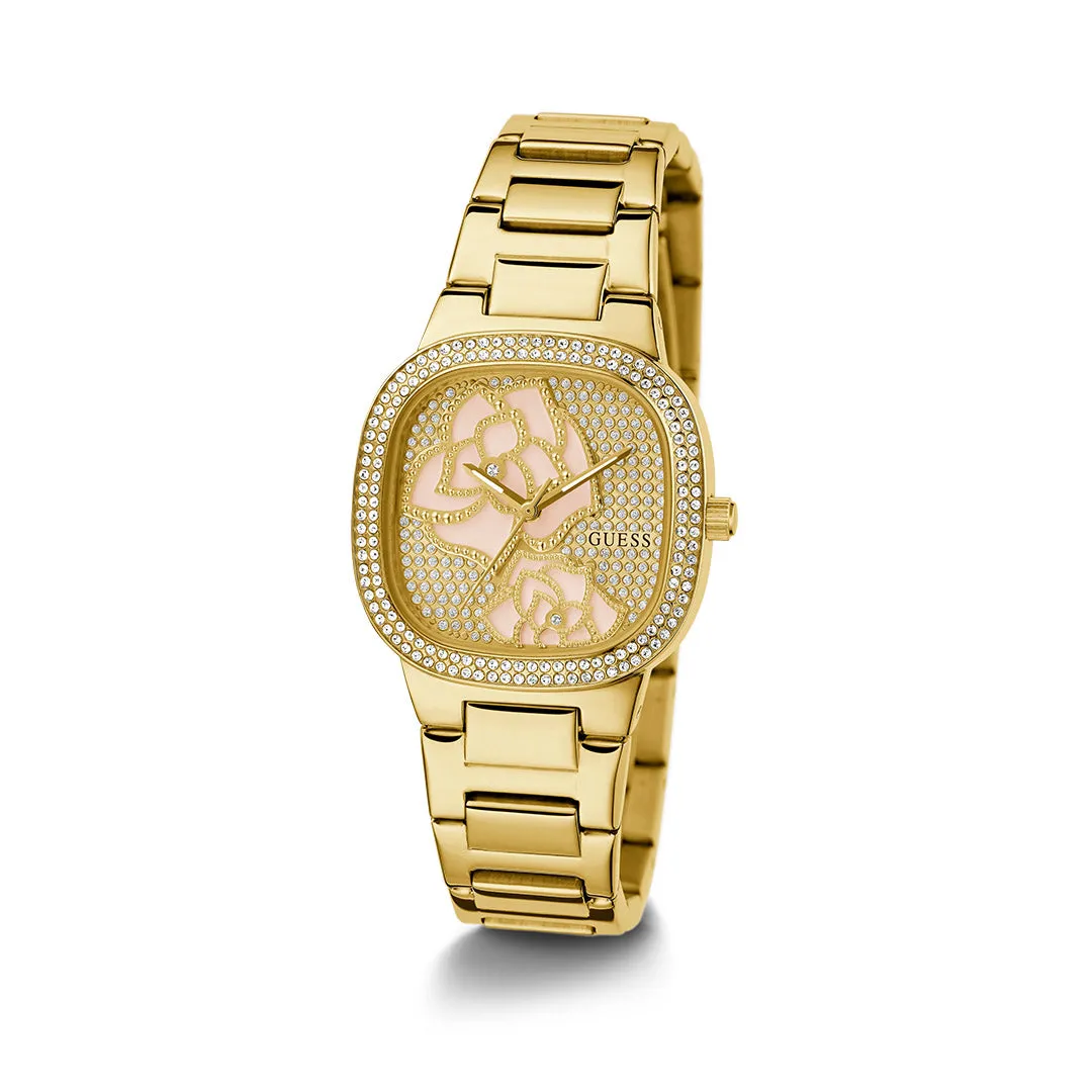 Guess Women's Watch Gold Tone Case Quartz