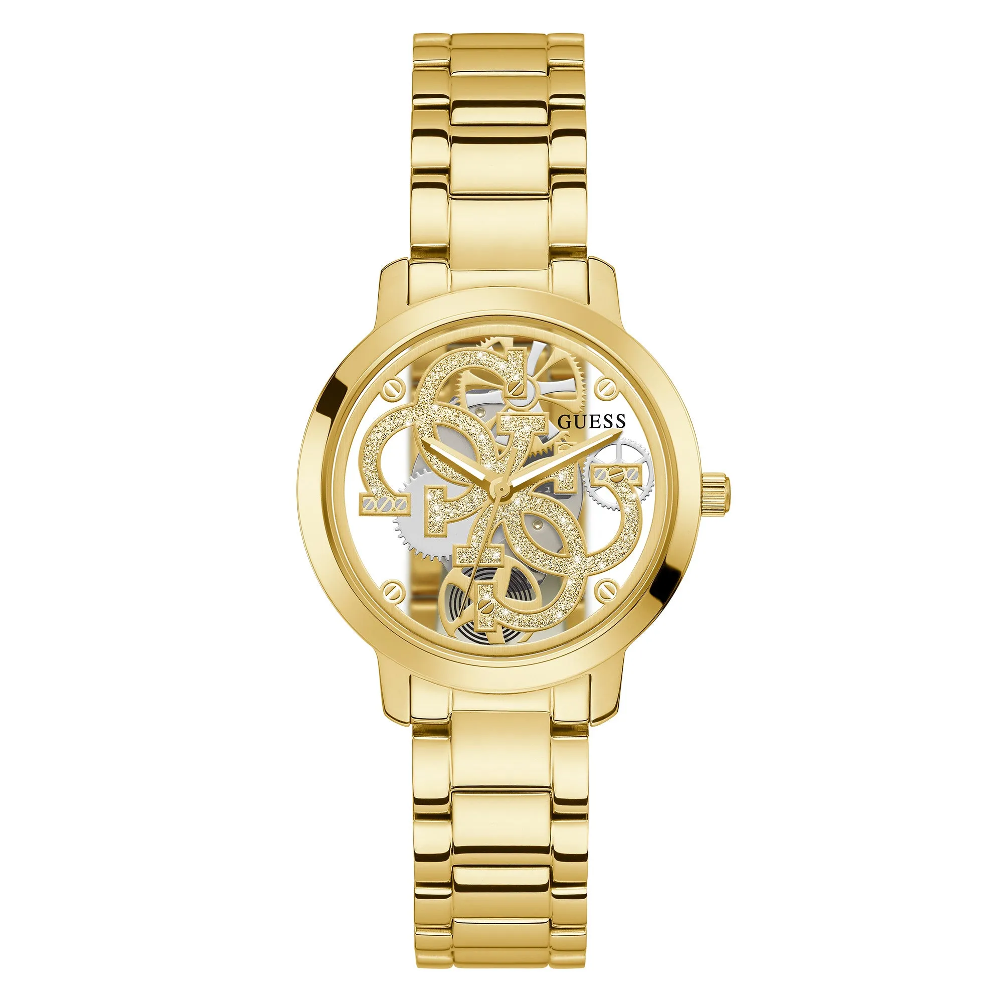 Guess Women's Watch Gold Tone Case Quartz