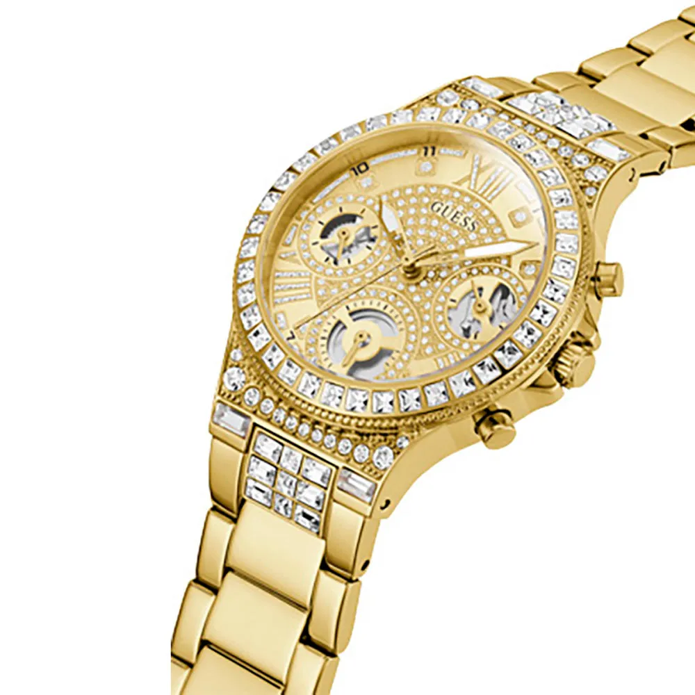 Guess Women's Watch Gold Tone Case Quartz