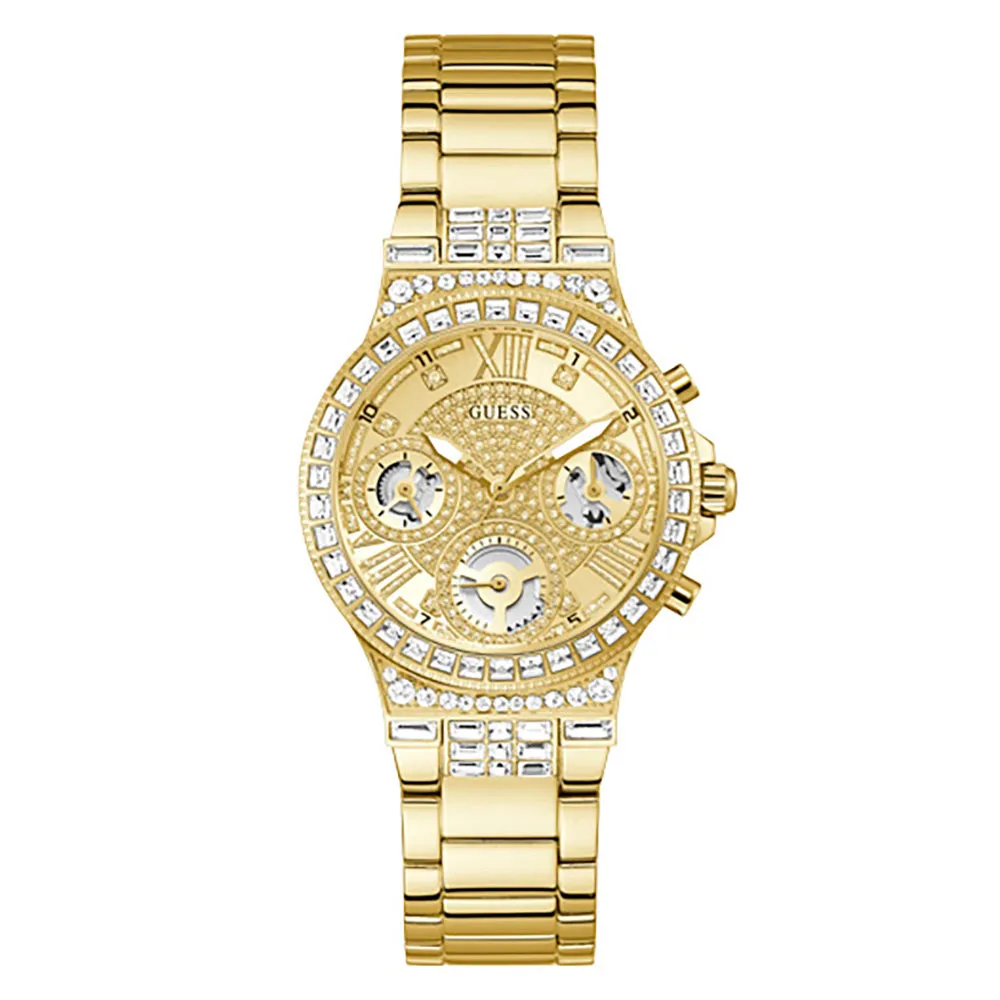 Guess Women's Watch Gold Tone Case Quartz