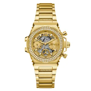 Guess Women's Watch Gold Tone Case Quartz