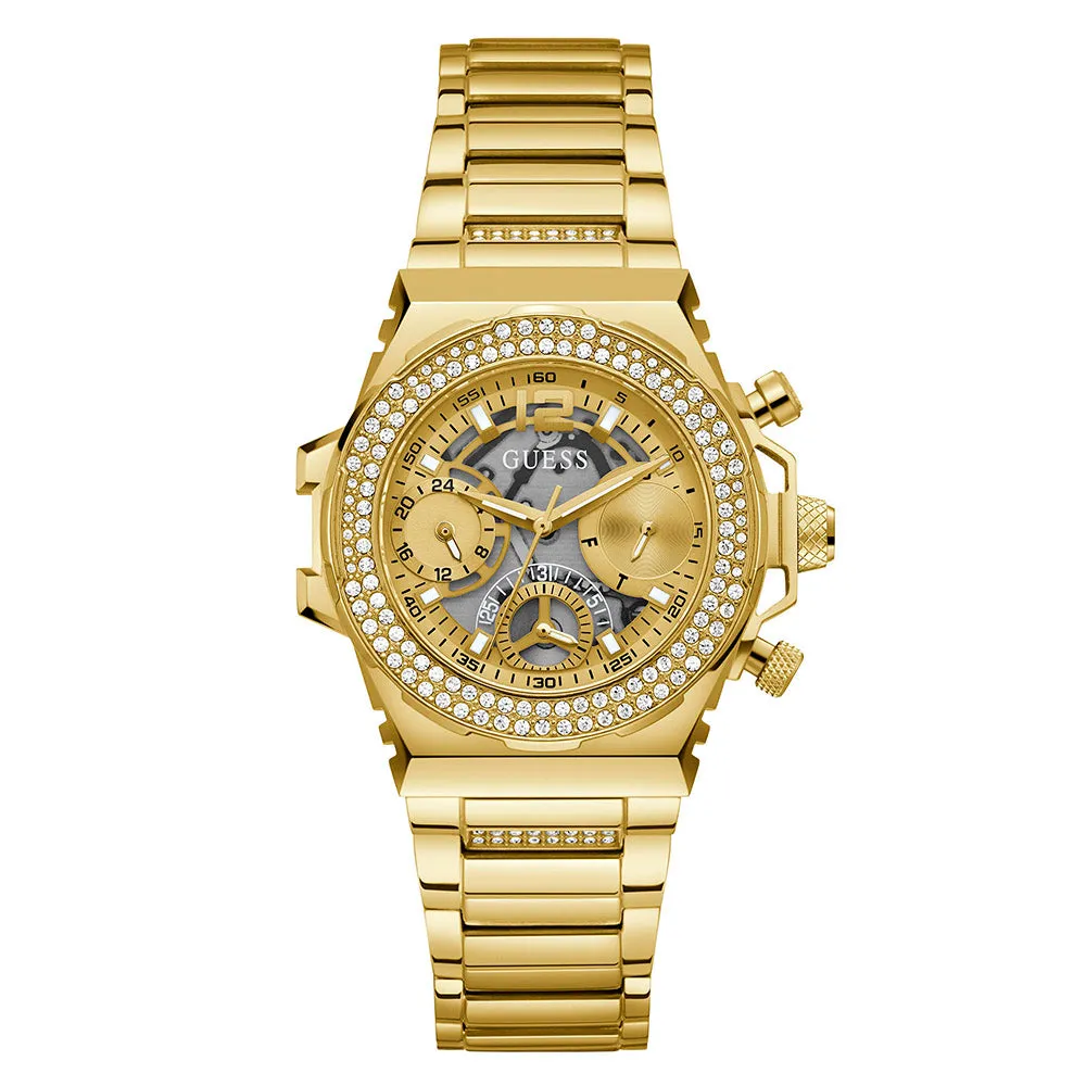Guess Women's Watch Gold Tone Case Quartz