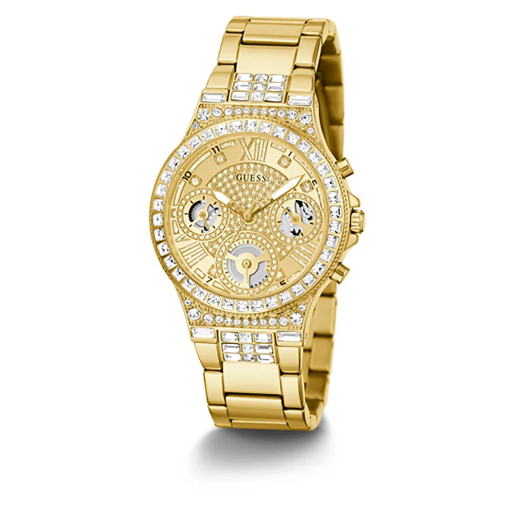 Guess Women's Watch Gold Tone Case Quartz