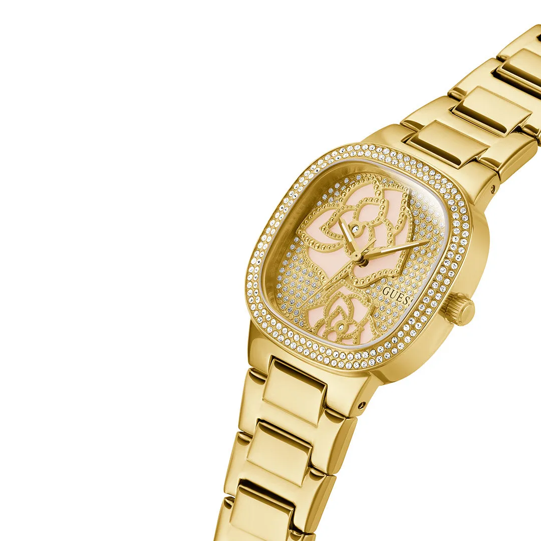 Guess Women's Watch Gold Tone Case Quartz