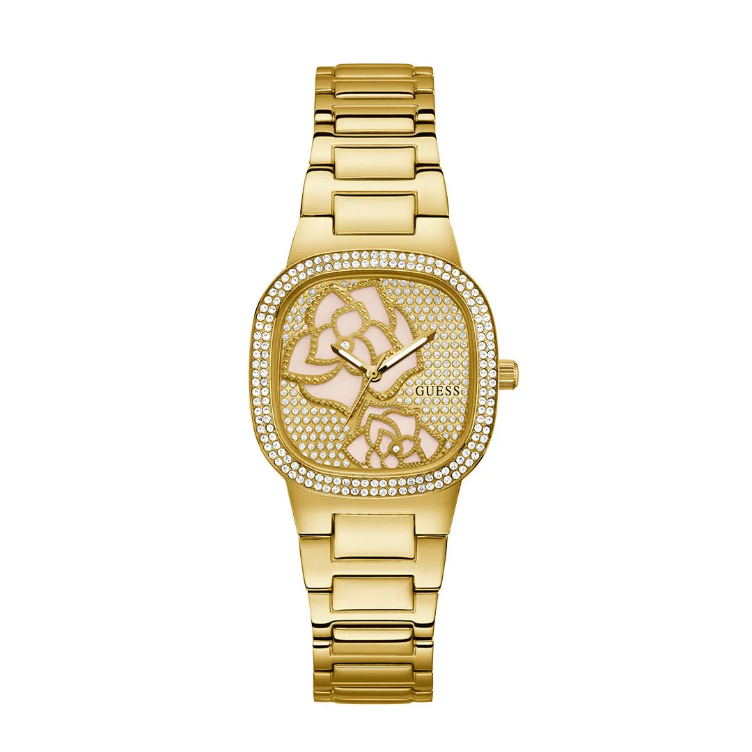 Guess Women's Watch Gold Tone Case Quartz