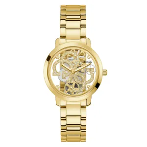 Guess Women's Watch Gold Tone Case Quartz