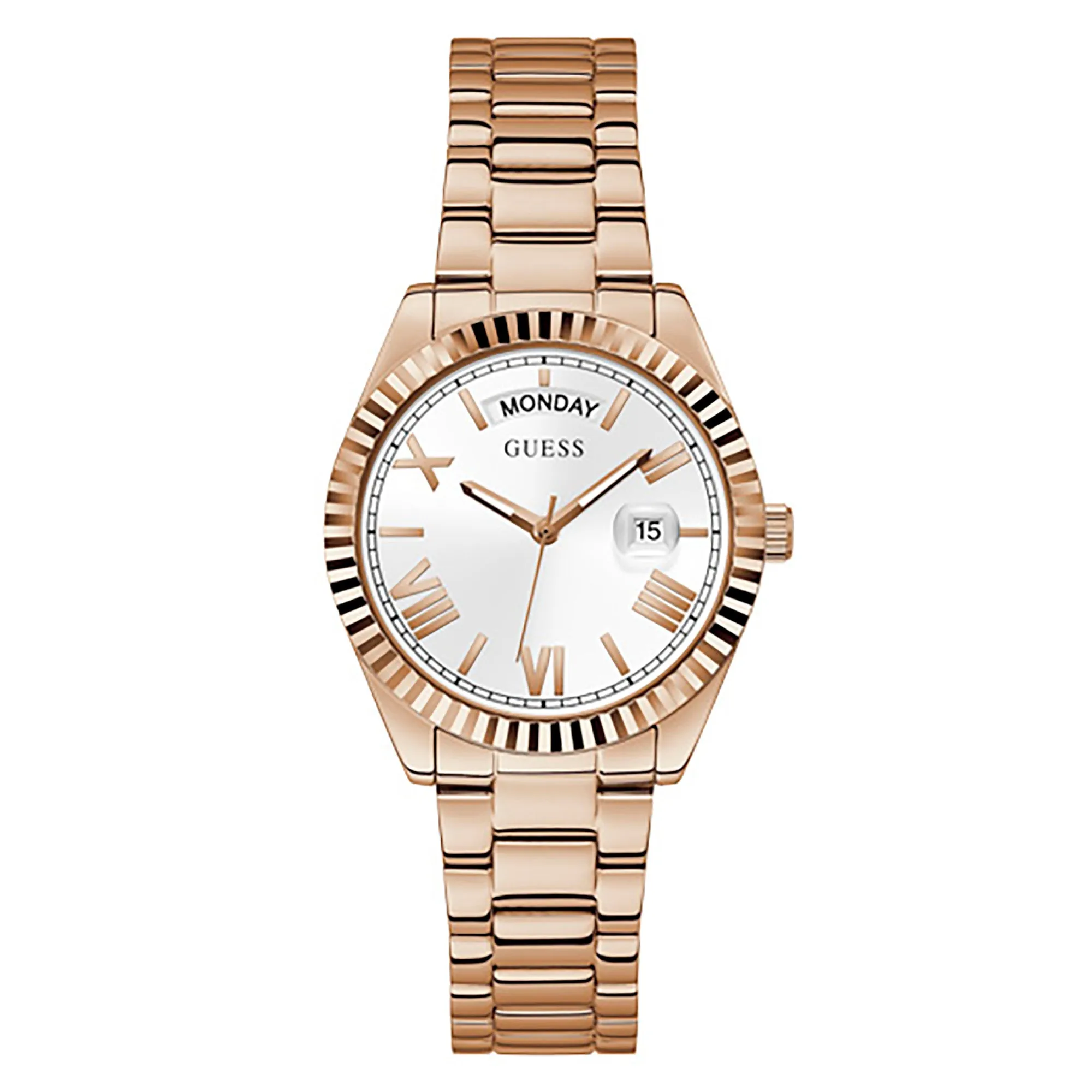 Guess Women's Watch Rose Gold Tone Case Quartz