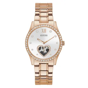 Guess Women's Watch Rose Gold Tone Case Quartz