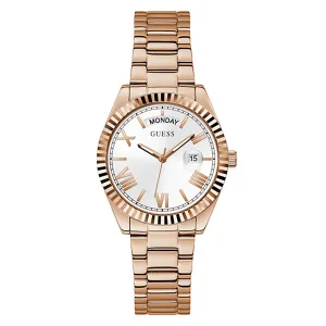 Guess Women's Watch Rose Gold Tone Case Quartz