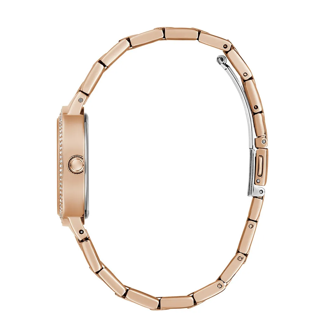 Guess Women's Watch Rose Gold Tone Case Quartz