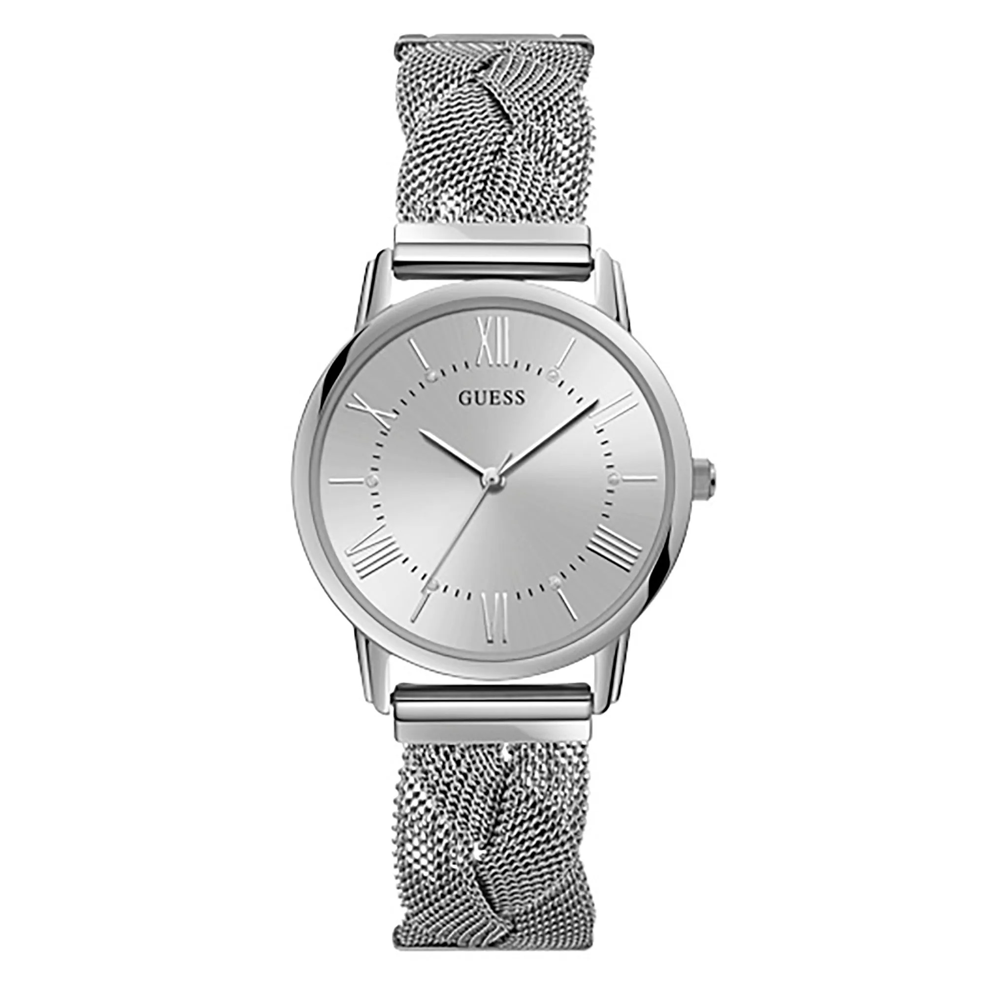 Guess Women's Watch Silver Tone Case Quartz
