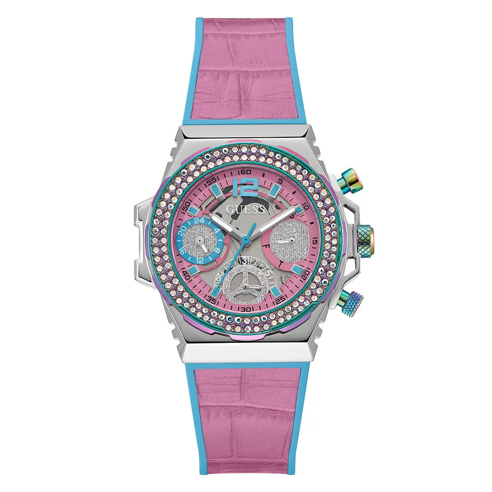 Guess Women's Watch Silver Tone Case Quartz