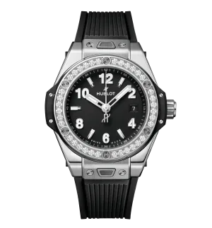 Hublot Big Bang One Click Steel Diamonds, 33mm with Black Dial