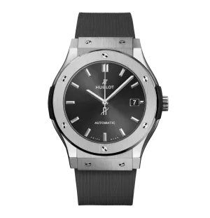 Hublot Classic Fusion Racing Grey Titanium, 45mm with Rubber Strap
