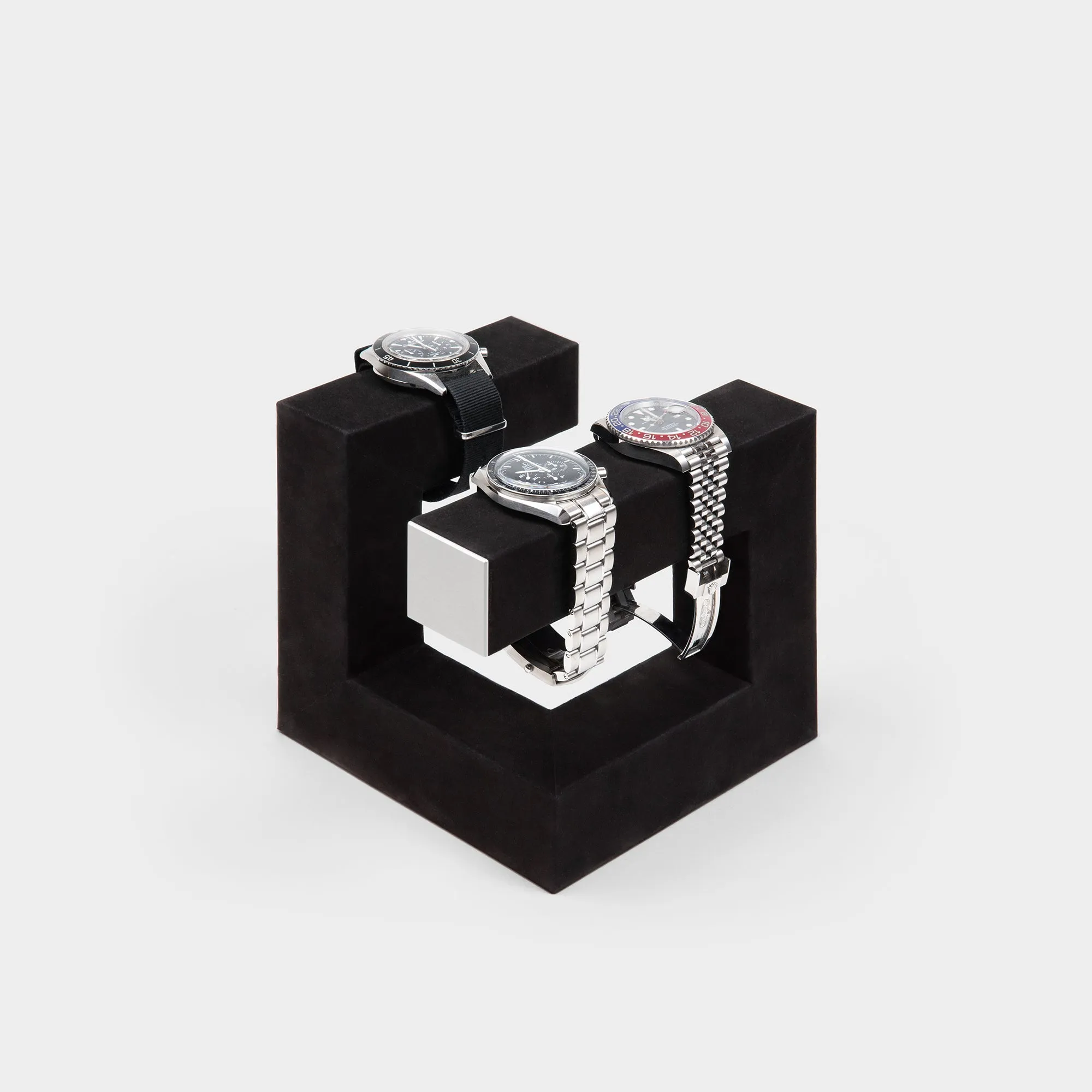 HUDSON 3 WATCH STAND - BLACK / GREY